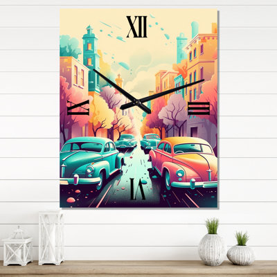 Jamee - horloge murale voiture rétro