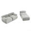 Canapé modulaire modulaire, capitonné à boutons et bricolage, canapé en forme de L avec repose-pieds réversible-662179132