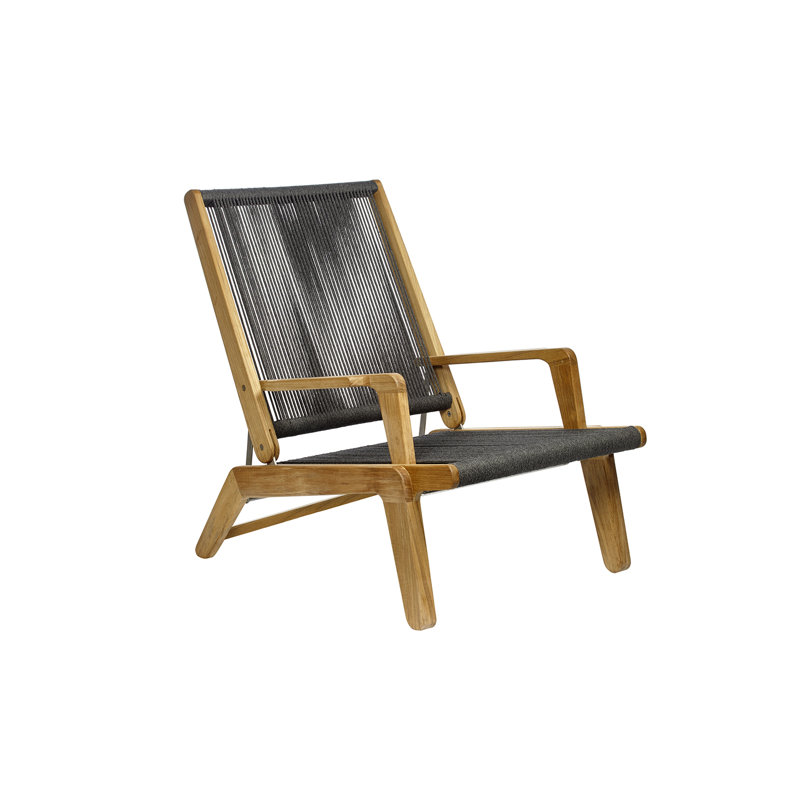 Skagen Outdoor Teak Lounge Chair, No Cushion