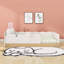 Upholstered Twin Platform Bed With Pillows And Side Storage Bags-1394802711