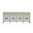 Beige and White Bench with Storage