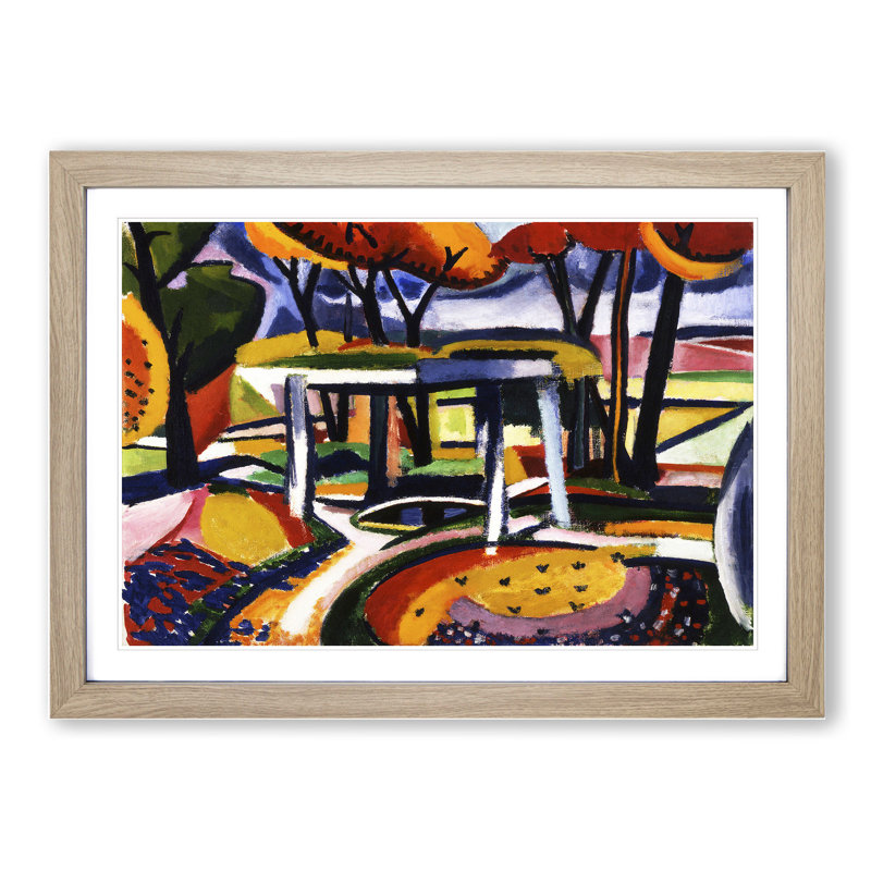 Forest Landscape by Henry Lyman Sayen - Framed Print, Oak Framed, 27cm H x 36cm W x 2cm D
