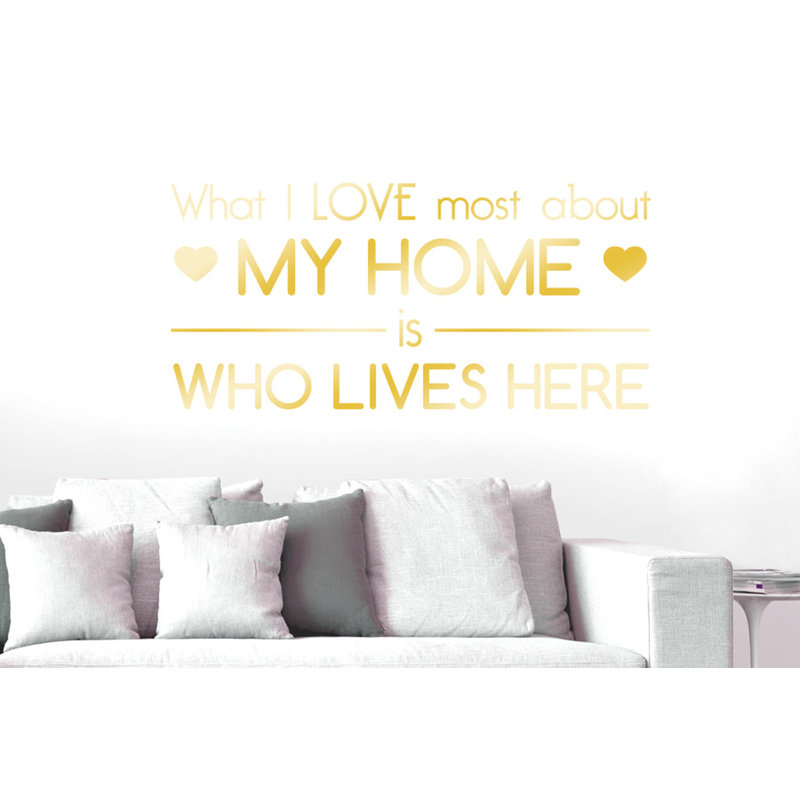 Wall Decal, Large, Shiny Gold