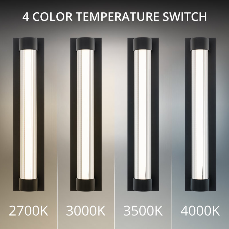 Chyzel Dimmable 4000K LED Outdoor Wall Light With Color Temperature Switch (2700K/3000K/3500K/4000K)