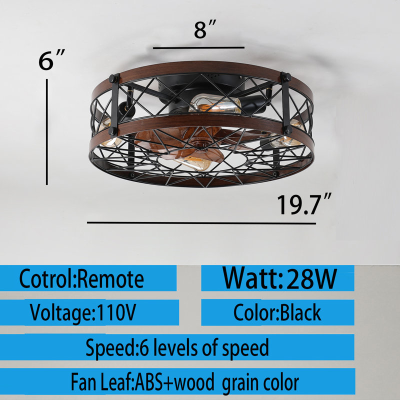 Hasnija Ceiling Fan with LED Lights