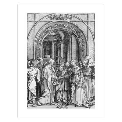 The marriage of the Virgin from the 'Life of the Virgin' series by Albrecht Dürer -Framed Giclee Print