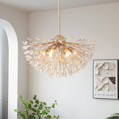6-light Modern Luxury Crystal Chandelier