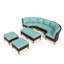 Ensemble de conversation modulaire avec coussins Salem-98042696
