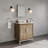 Brookhn 30 In. Single Sink Whitebrook Quartz Countertop Bath Vanity in Lustrous Walnut