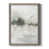 Toile avec cadre gris