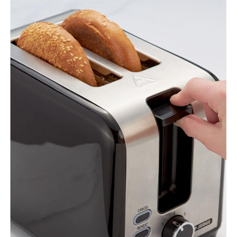 Judge Electricals, 2 Slice Toaster, Black