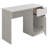 43 INCH WRITING DESK WITH CABINET IN WHITE-1653591639
