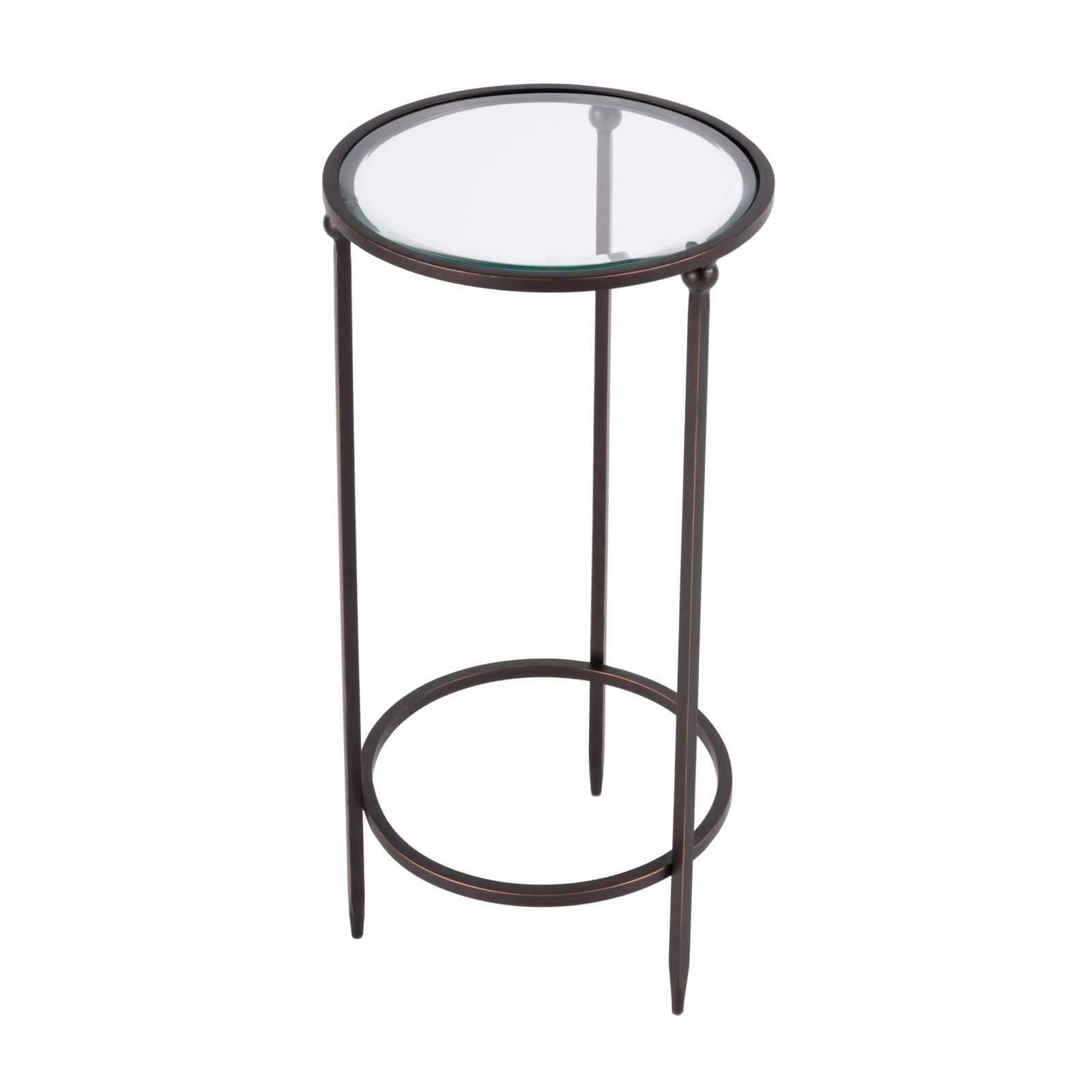 11" Glass End Table