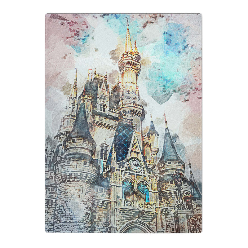 Glass Magic Kingdom in Orlando Florida in Abstract Chopping Board, 28.5 cm W x 20 cm L