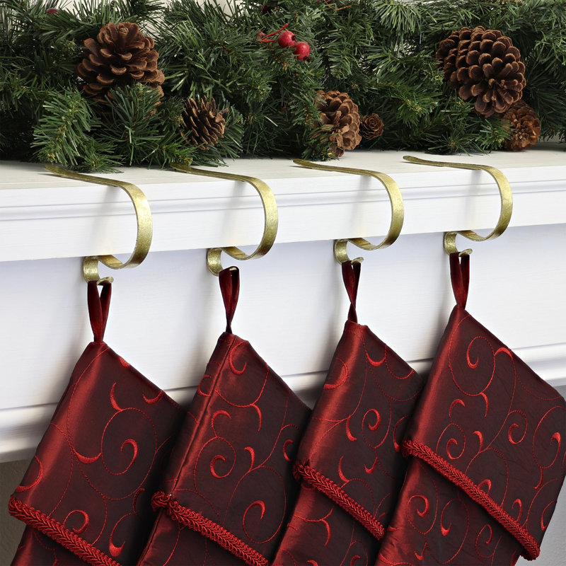 Original MantleClip Stocking Holder, Gold Foil