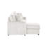 Plush Sectional Sofa W/ Pull Out Sleeper Made With Velvet Fabric-120670241
