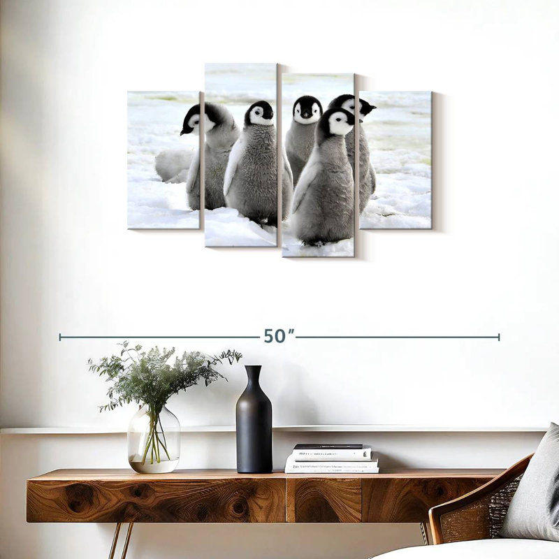 Brampt Charming Penguin Chicks, 22" H x 36" W