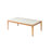 Transitional Coffee Table With Glass Top