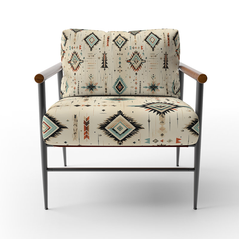 Fauteuil d'appoint rembourré Tribal Nomad Boho