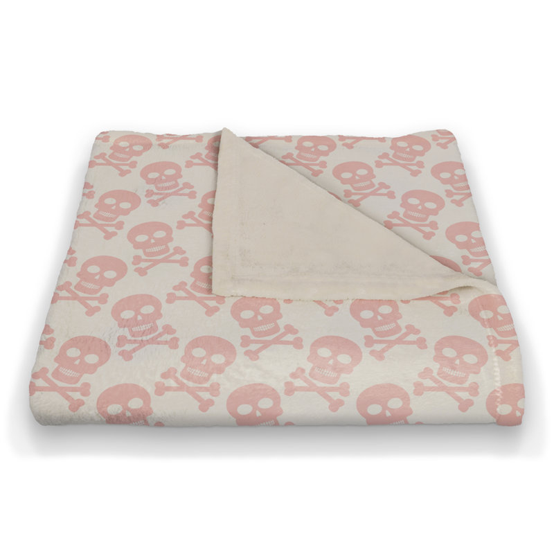  Jeté en molleton Skull and Crossbones