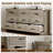 Rustic 9 Drawer Dresser Cabinet ,59''W Modern Table Storge Chest of Drawers Sideboard,Bar Cabinet with Metal Handle Pulls For Dining Room,Living Room,Bedroom-1381600926