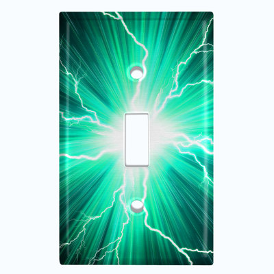 Lightning Landscape & Nature Themed 1 - Gang Toggle Light Switch Standard Wall Plate