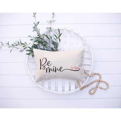  Be Mine Valentine's Day Cotton Pillow Cover