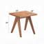 Table de bout décontractée à finition naturelle de style Mid-Century 1 pièce