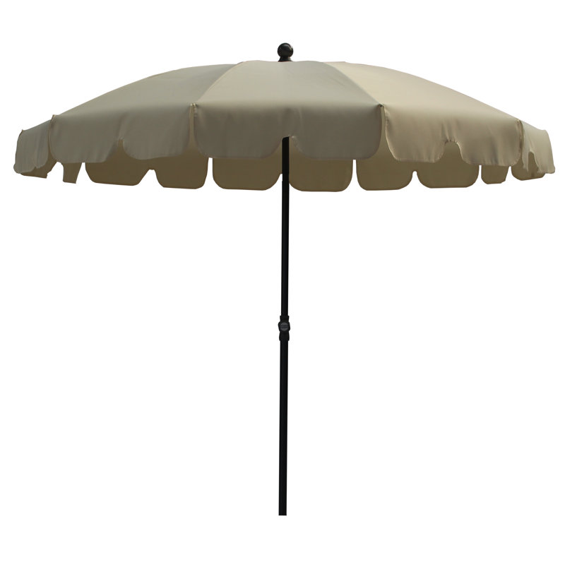 Gretel 200cm Market Parasol, Cream/Beige