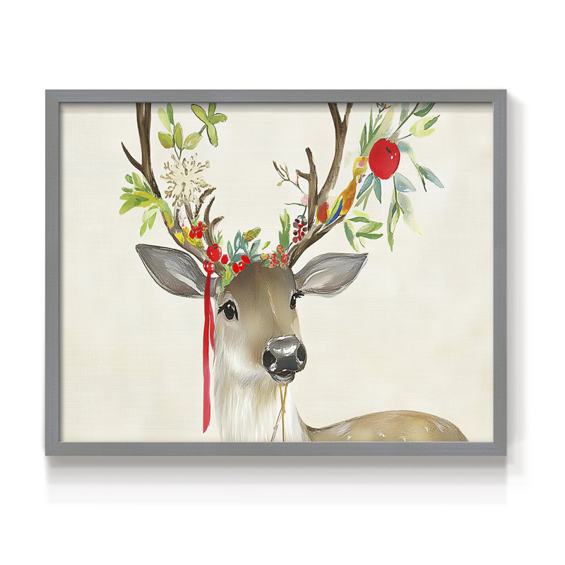 «Chirstmas Art-L», reproduction encadrée, H 22 po x l 28 po, Gris