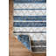 Tapis rayé bleu Hornersville-1677332791