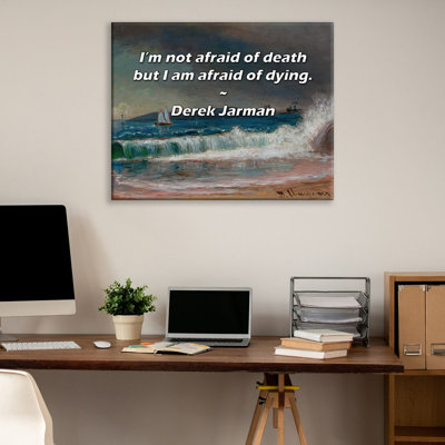 Astoria Grand Gallery Wrapped Canvas By Derek Jarman: "I’m not afraid of death but I am afraid of dyi