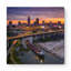 Crampton Skyline Freight - art mural carré sur toile-129452500