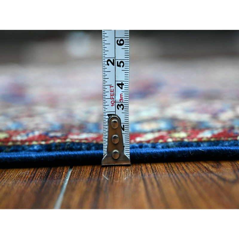 Tapis de couloir oriental en laine noué à la main super Kazak 2 pi 7 po x 6 pi 4 po Yale