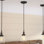 Luminaire suspendu en forme de cloche à 1 lumière Lewandowski