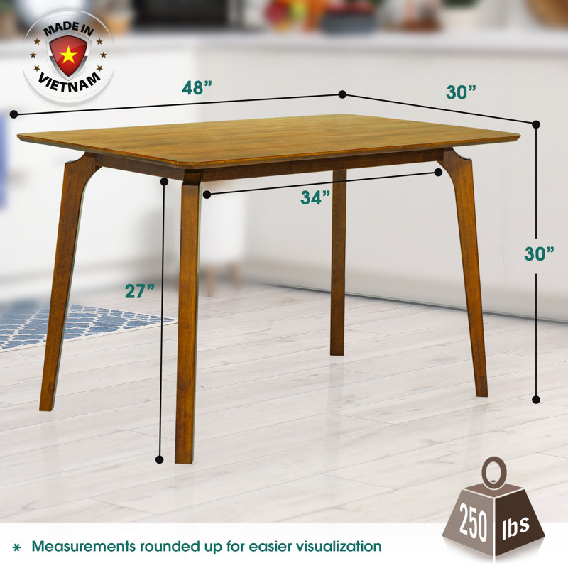 Table de salle à manger 48 po, Caramel