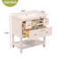 30'' Bathroom Vanity with Resin Sink Combo, Free Standing Single Vanity Set with 5 Drawers-111123988