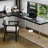 Acrylic corner L-shaped desk and bookshelf integrated desk-742878742-742878741