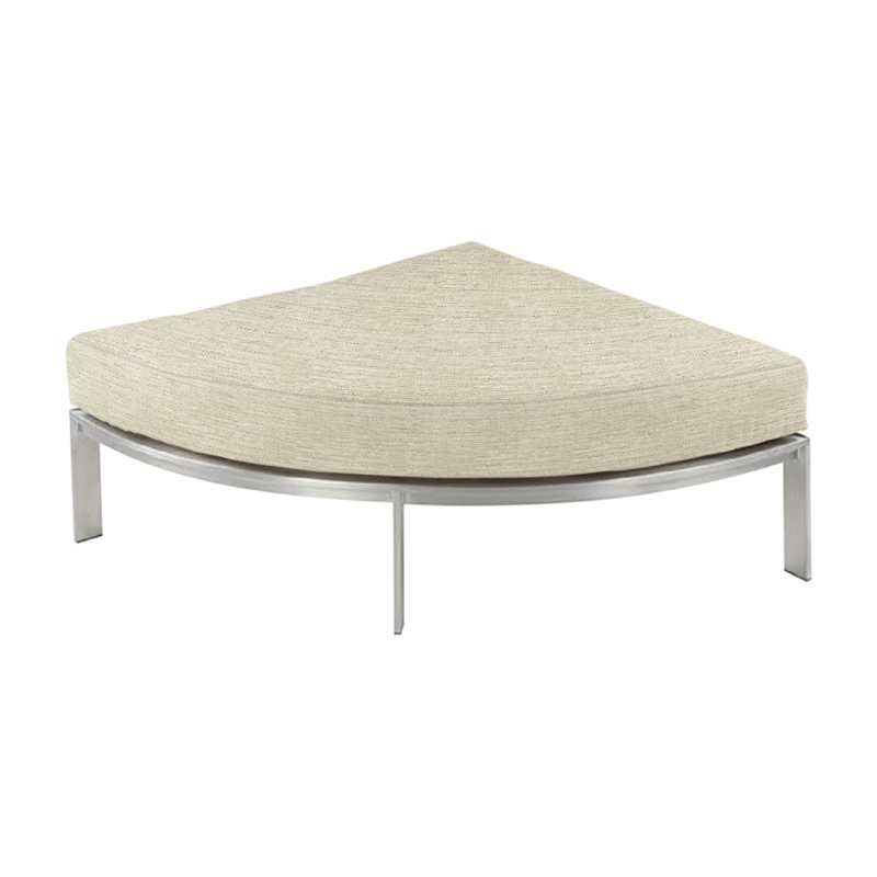 Tivoli Outdoor Sunbrella® Ottoman Patio Ottoman, Oat