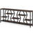70.9 Inches Sofa Console Table With 4 Tier Wood Storage Shelves, Industrial Extra Long Narrow Entryway Accent Tables For Hallway, Living Room, Foyer (Rustic Brown)