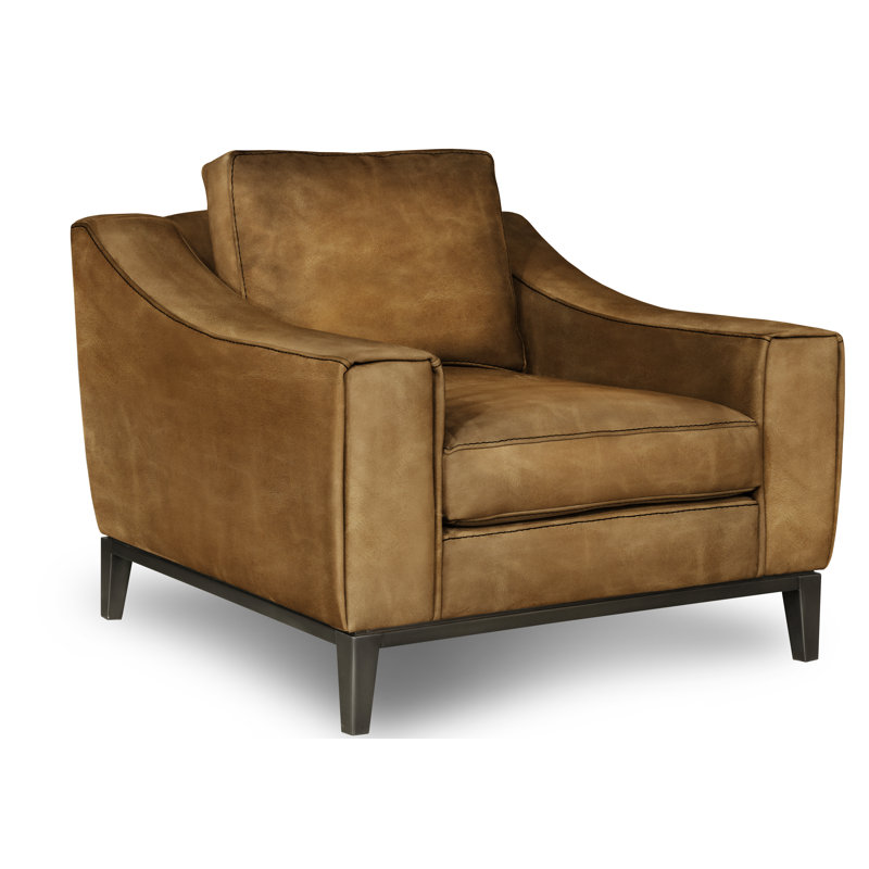 Rodeo Leather Club Chair, Buckskin (Cartier), Espresso