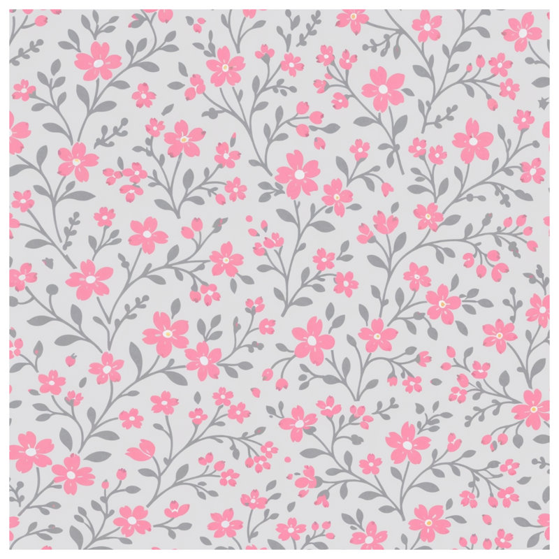 Couvertures à motif floral rose, 50in W x 60in H