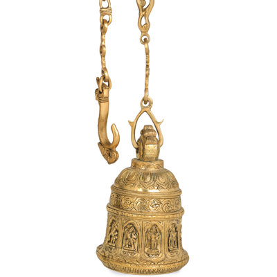 Cloche Dashavatara de Vishnu avec longue chaîne