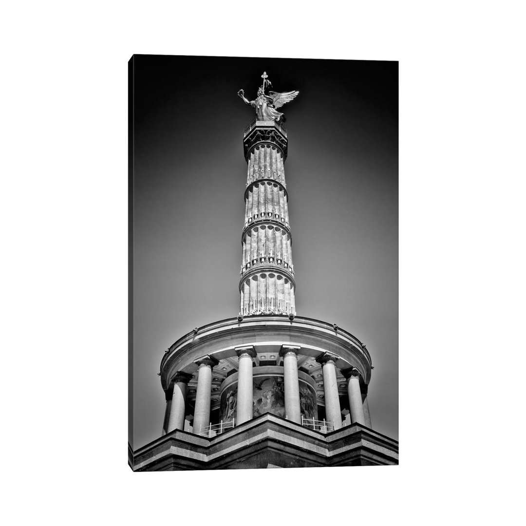 Berlin Victory Column by Melanie Viola - Wrapped Canvas Print