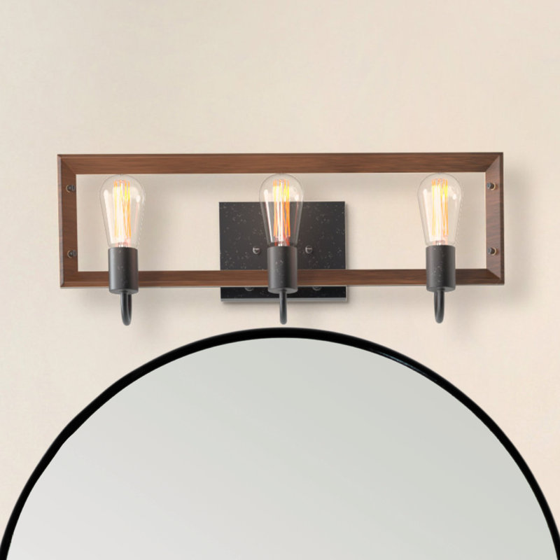 Éclairage pour salle de bain 3 lumières Farmhouse