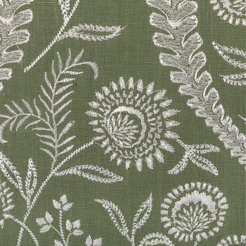 Floriblanca Fabric, Green