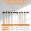 Tringle à rideaux simple robuste avec embouts décoratifs, conception télescopique réglable pour un support solide et une installation facile-395142022-395142016