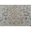 Tapis rond gris oriental à motif floral Oushak 6 pi 4 po x 6 pi 6 po