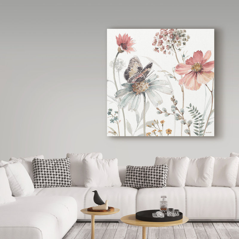 'A Country Weekend II' by Lisa Audit Print on Canvas, 14" H x 14" W