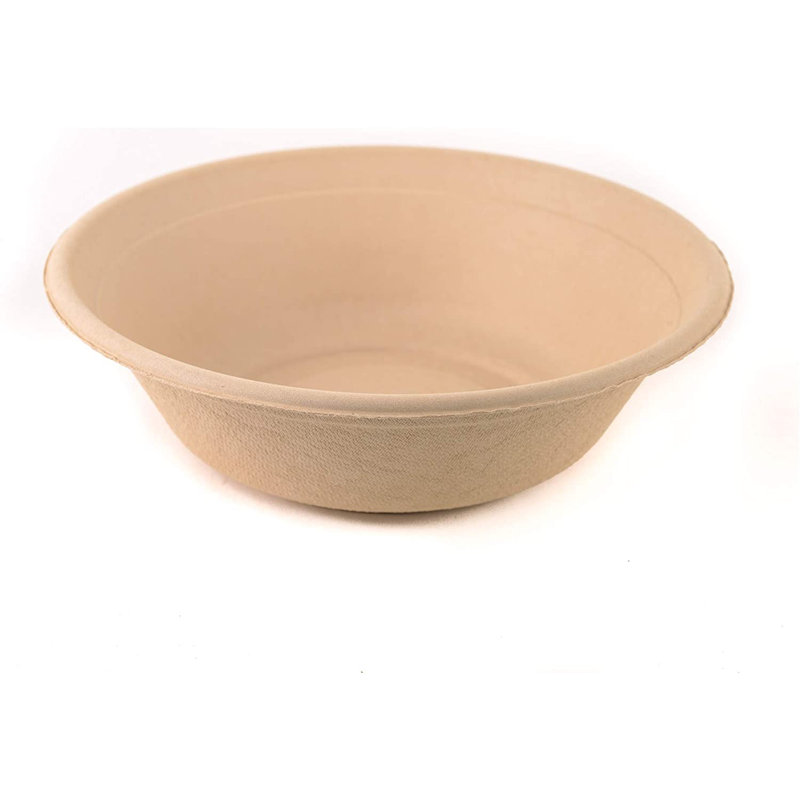 Bols de service compostables ronds 32 oz avec couvercles en dôme